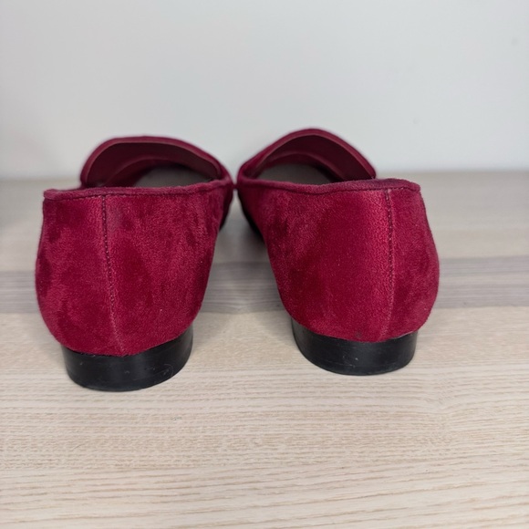 Aldo Red Suede Loafers - Picture 4 of 5
